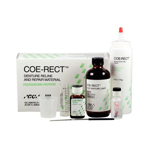 GC 343001 COE-RECT Self Cure Hard Denture Reline & Repair Professional Package GC 343001 COE-RECT Self Cure Hard Denture Reline & Repair Professional Package
